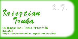 krisztian trnka business card